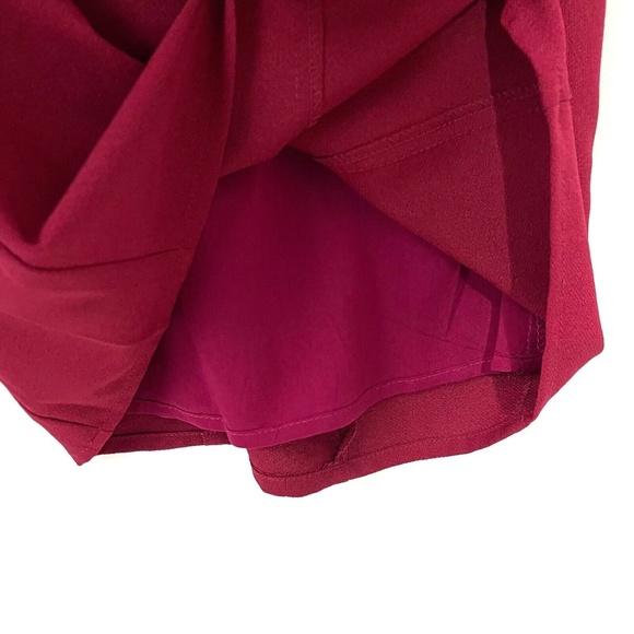 Tinley Road Women’s Size XS Red Burgundy Colorblock Peplum Sheath Mini Dress - Picture 5 of 10